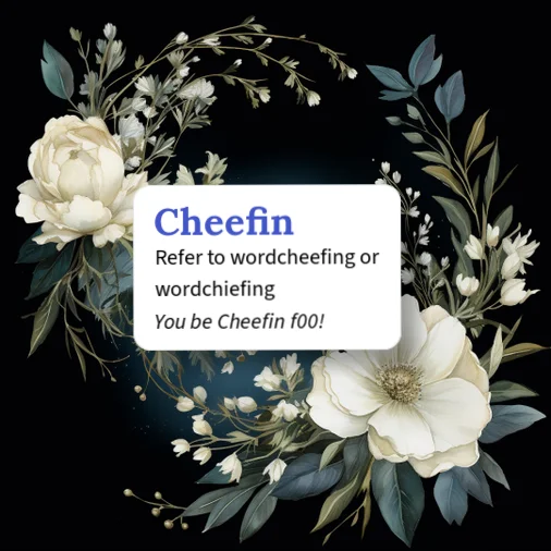 Urban Dictionary: Cheefin