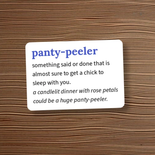 Urban Dictionary: panty-peeler
