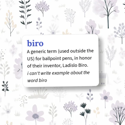 Urban Dictionary: biro
