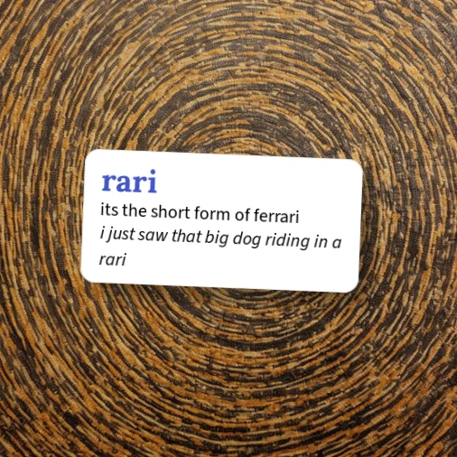 Urban Dictionary: rari