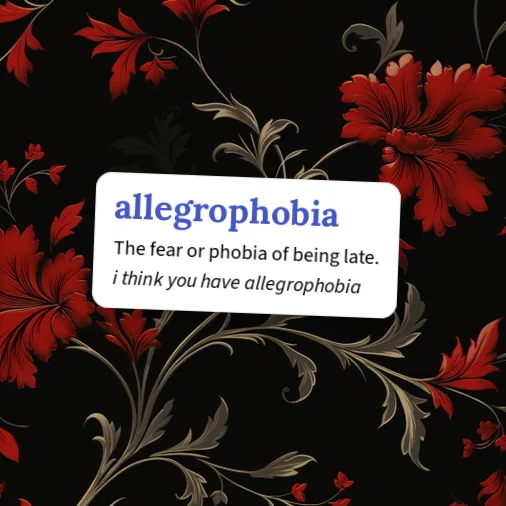 Urban Dictionary: allegrophobia