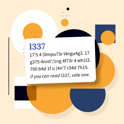 Urban Dictionary: l337