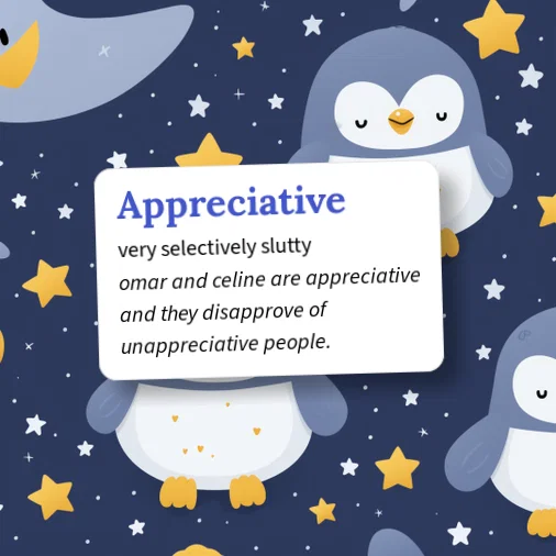 Urban Dictionary: appreciative