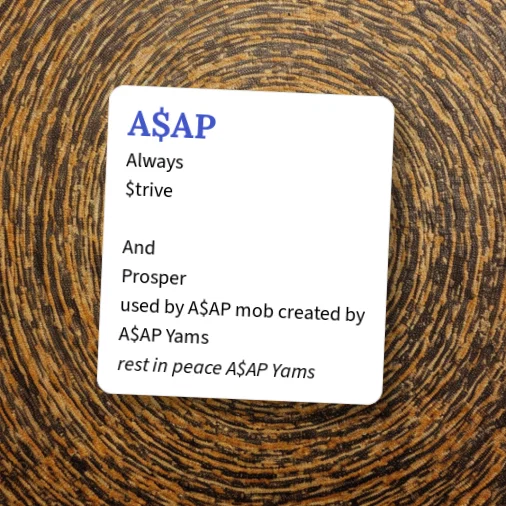 Urban Dictionary: A$AP
