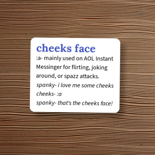 Urban Dictionary: cheek-face