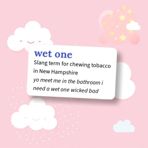 Urban Dictionary: wet one
