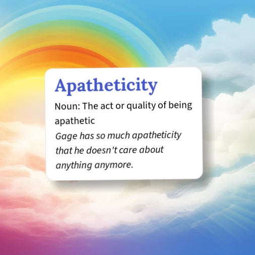 Aphethetic Urban Dictionary: Apatheticity
