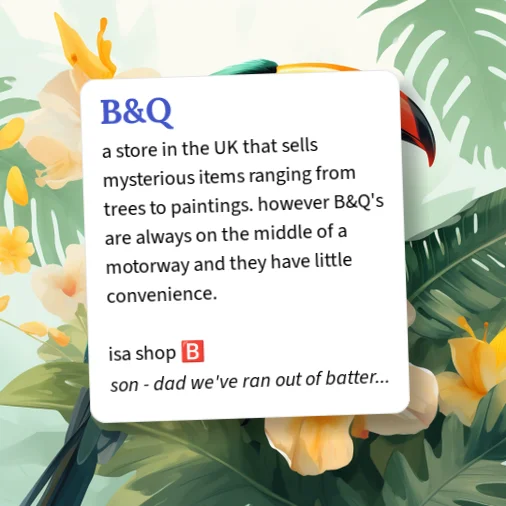 Urban Dictionary: B&Q