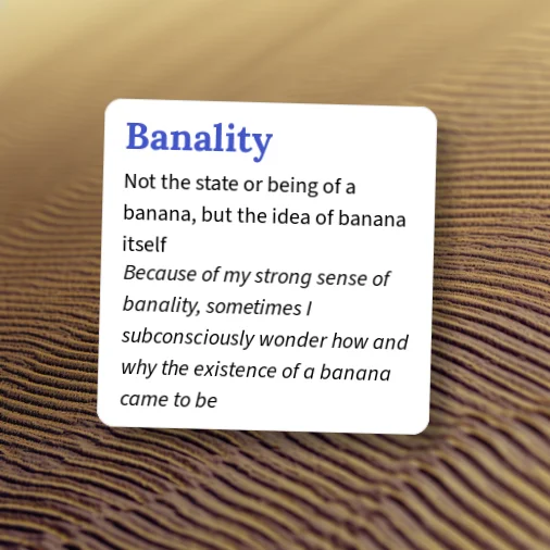 Banality Example Urban Dictionary: Banality