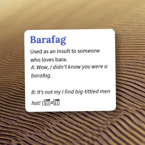 Bara Examples Urban Dictionary: Barafag
