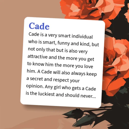 Urban Dictionary: Cade