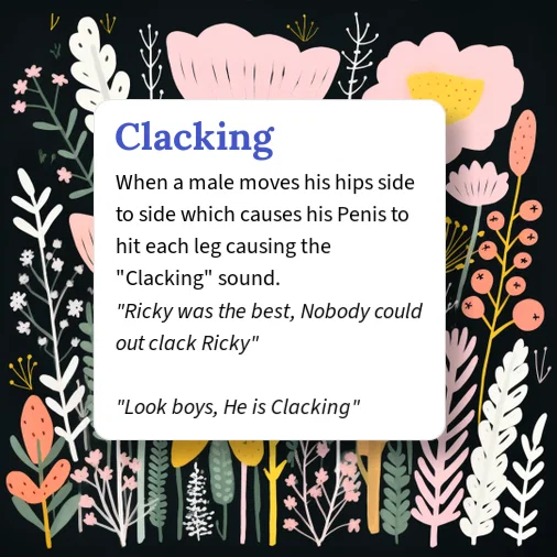 Clackering Urban Dictionary: Clacking