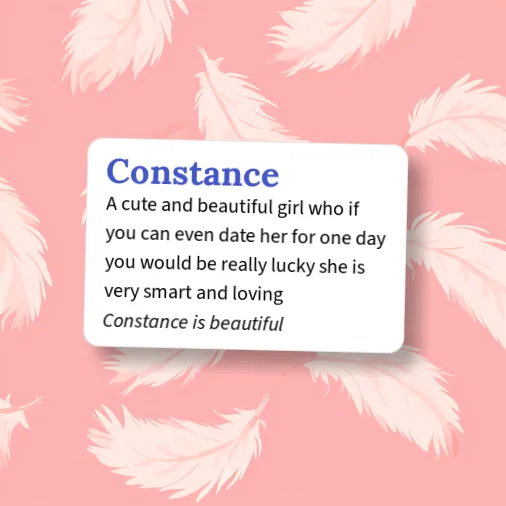 Constance Def Urban Dictionary: Constance