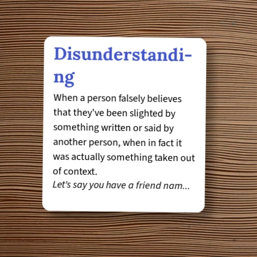 Urban Dictionary: Disunderstanding