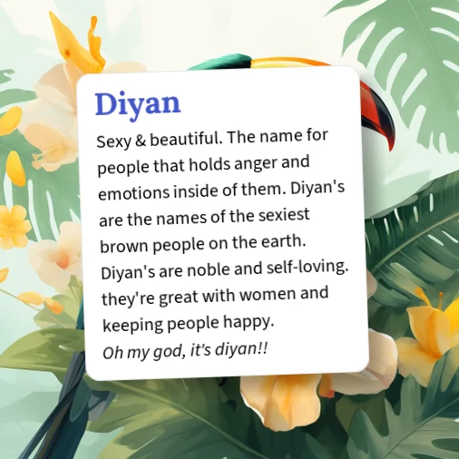 Diyan Example Urban Dictionary: Diyan