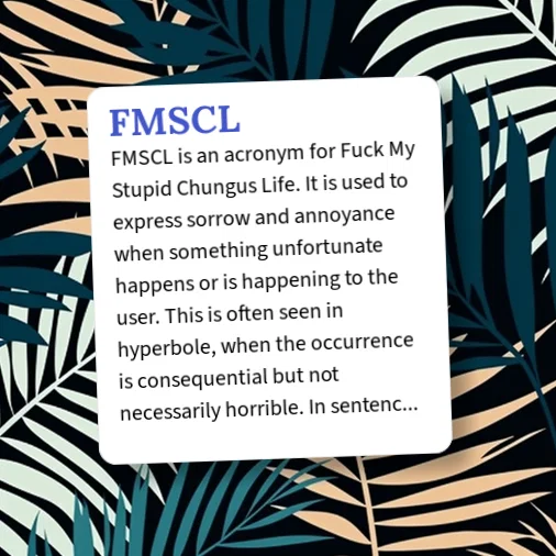 Fmscl Urban Dictionary: FMSCL