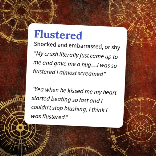 Flusttered Urban Dictionary: Flustered