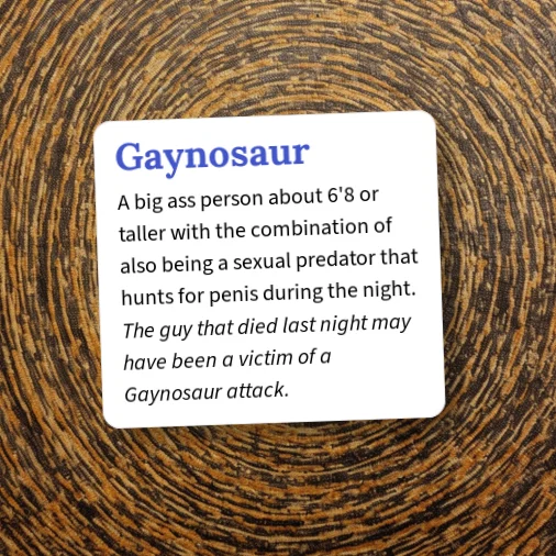 Gayasaurus Urban Dictionary: Gaynosaur