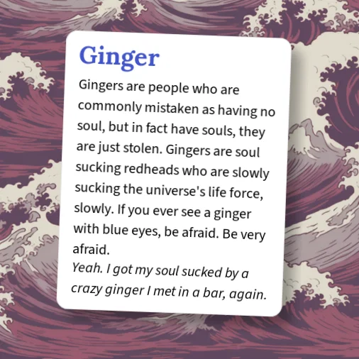 Ginger Def Urban Dictionary: Ginger