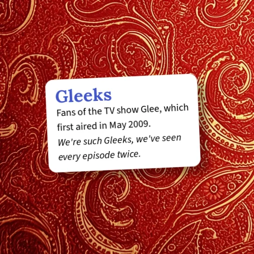Gleeker Urban Dictionary: Gleeks