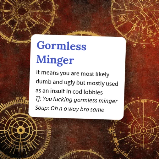 Minger Urban Dictionary: gnormless minger