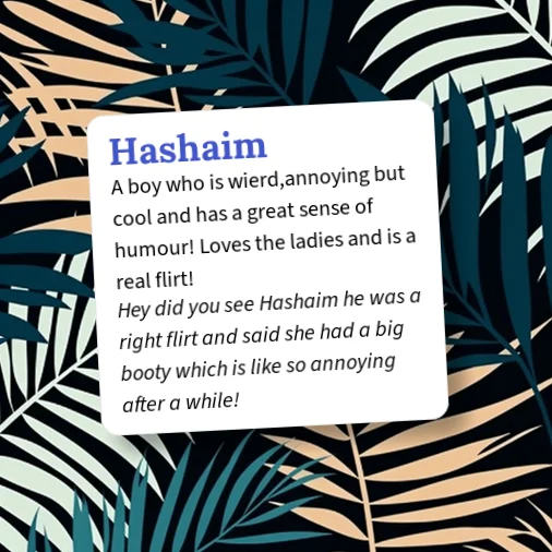 Hashaim Urban Dictionary: Hashaim