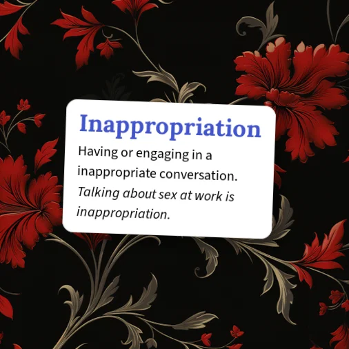 Inopportune Definitions Urban Dictionary: Inappropriation