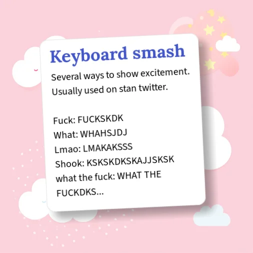 Smash Example Urban Dictionary: keyboard-smash