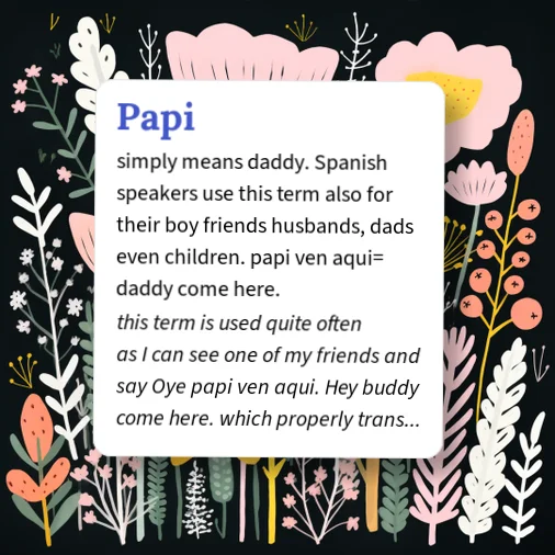 Papi Me Urban Dictionary: papi