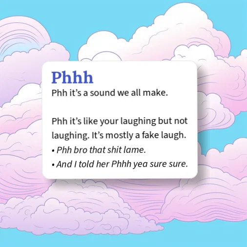 Poghh Urban Dictionary: Phhh