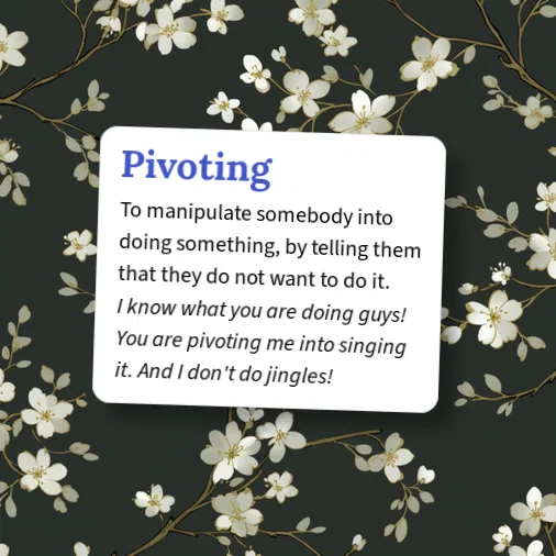 Pivotion Urban Dictionary: Pivoting