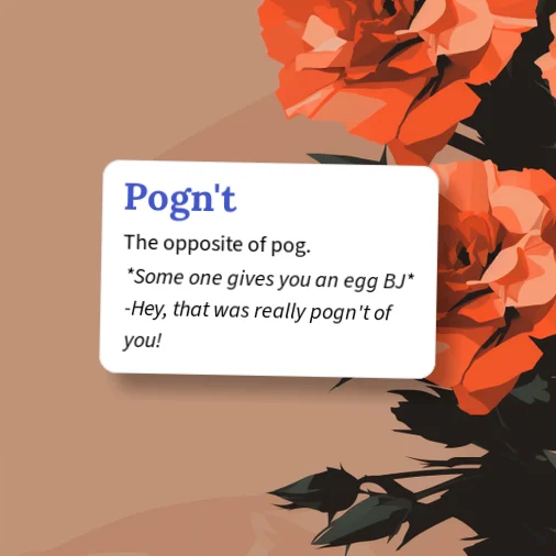 Pog Example Urban Dictionary: Pogn't