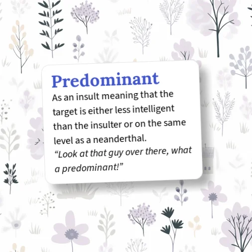 Predominantly Example Urban Dictionary: Predominant