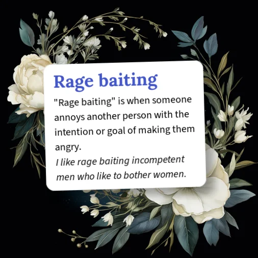 Urban Dictionary: rage-baiting