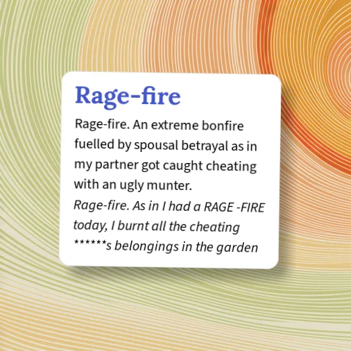 Urban Dictionary: Rage-fire