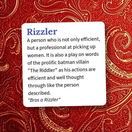 The Rizzler Words Urban Dictionary: Rizzler