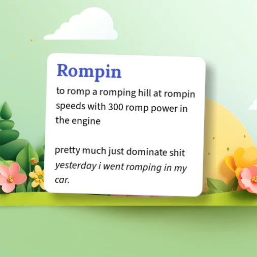 Romp Example Problems Urban Dictionary: Rompin