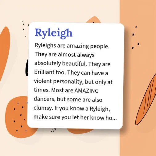 Lyric Ryleigh Urban Dictionary: Ryleigh