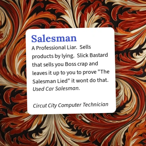 Urban Dictionary: Salesman