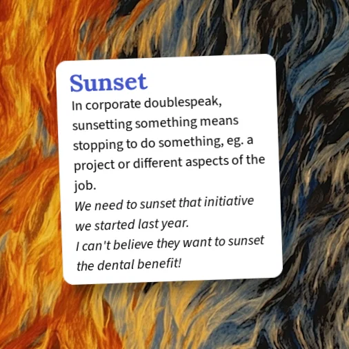 Sunset Connotation Meaning Urban Dictionary: Sunset