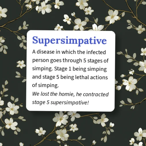 Simping Over Objects Urban Dictionary: Supersimpative