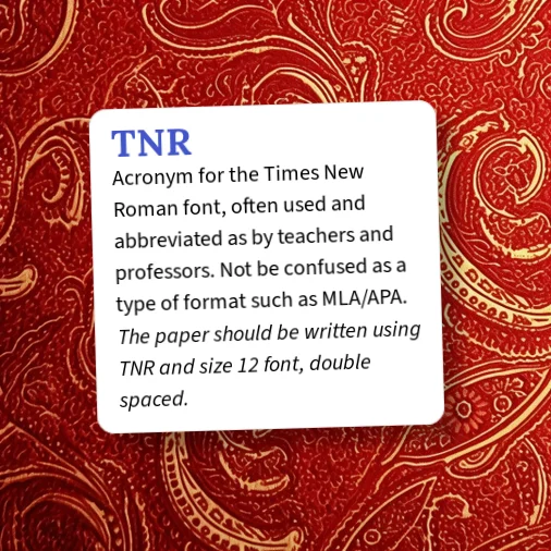 Tnr Format Guide Urban Dictionary: TNR