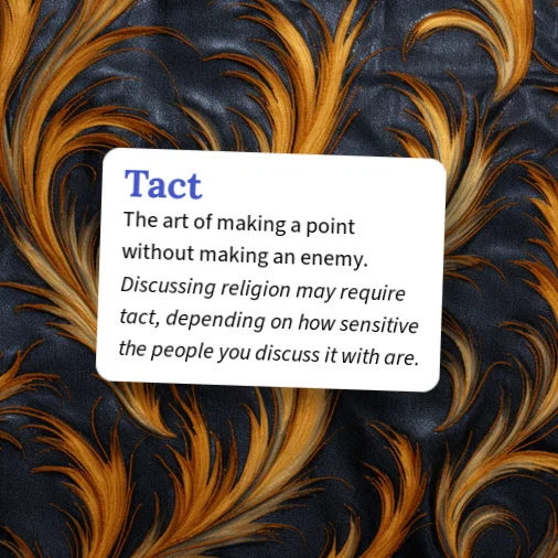 Tact Example Sentences Urban Dictionary: Tact