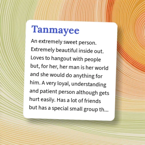 Tanmayee Urban Dictionary: Tanmayee