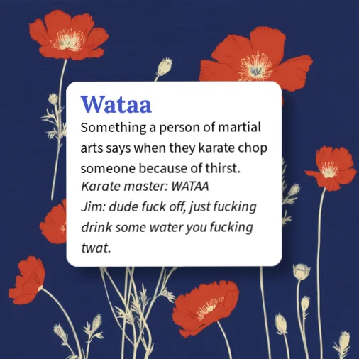 Wataaa Urban Dictionary: Wataa
