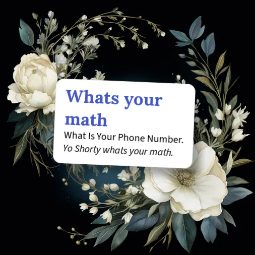 Given Conotation Math Urban Dictionary: whats your