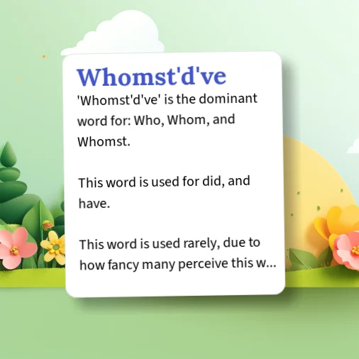 Urban Dictionary: Whomst'd've