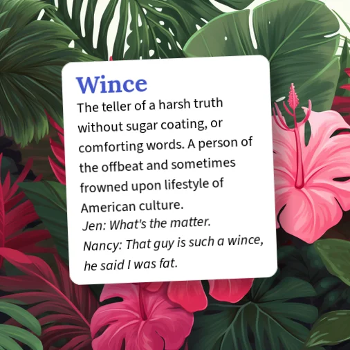 Wince Example Urban Dictionary: Wince
