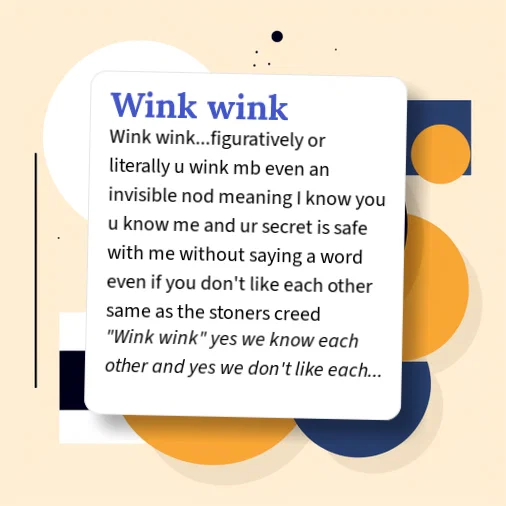 Define Winking Urban Dictionary: wink-wink