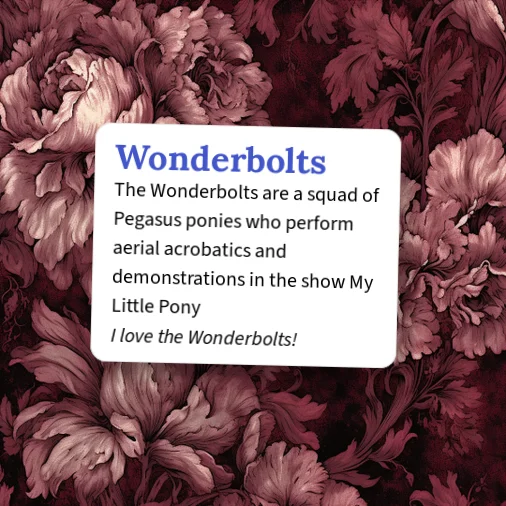 Wonderbots App Example Urban Dictionary: Wonderbolts